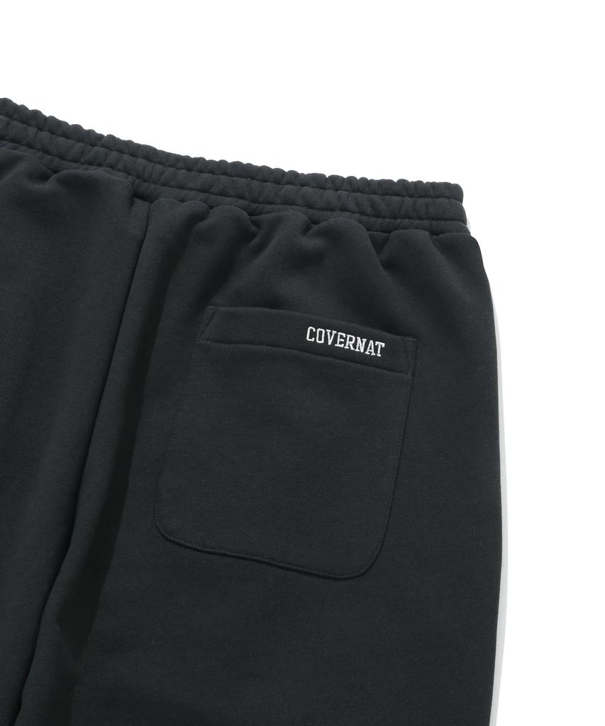 COVERNAT C Logo Sweat Wide Pants Black