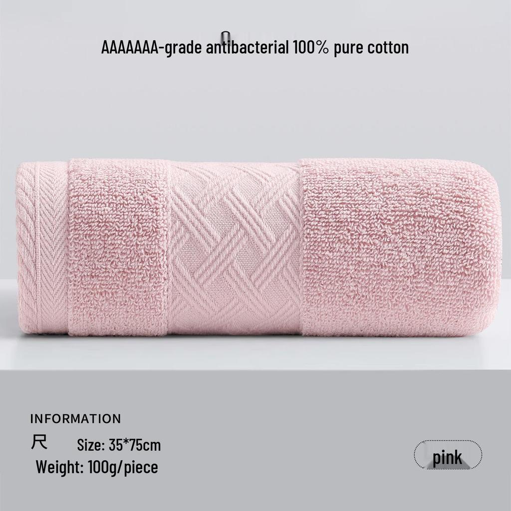 Soft, Thick Pure Cotton Face Towels - Absorbent and Gentle for Adults