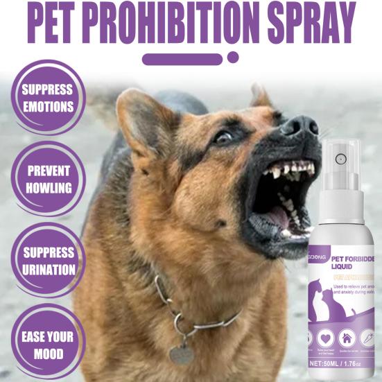 50ml Haustier Beruhigungsspray Verhindert Heulen Reduziert Angstzustände Beruhigt die Stimmung Leichtes Haustier Hund