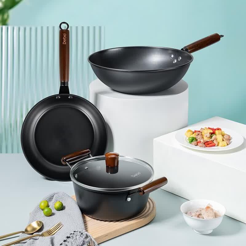 Debo Russell DEP-873 3-Piece Wok Cookware Set