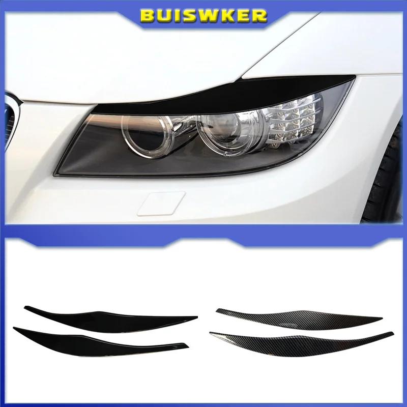 

2 шт. ABS глянцевые фары брови веко для BMW 3 серии E90 E91 2005 2006 2007 2008 2009 2010 2011 седан / туринг тюнинг
