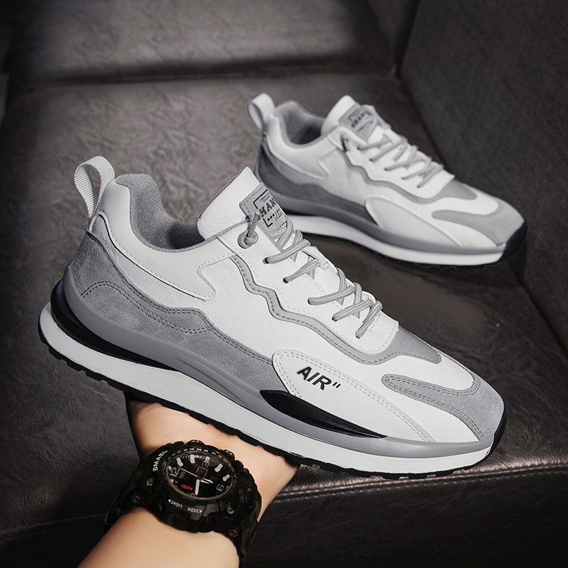 Men's spring dad shoes low-top lace-up casual shoes youth fashion trend platform outdoor sports shoes