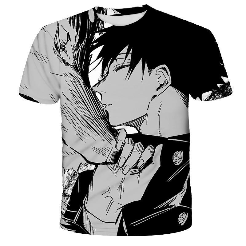 Мужские футболки с 3D мультяшным принтом с коротким рукавом больших размеров с круглым вырезом оригинальные футболки уличная одежда мужская винтажная футболка S 849₽