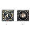 Quadratischer Wahrsagerei-Wandteppich Mond Planet Astrologie Tischdecke Tarot-Tischdecke Tischdecke Hexerei-Zubehör