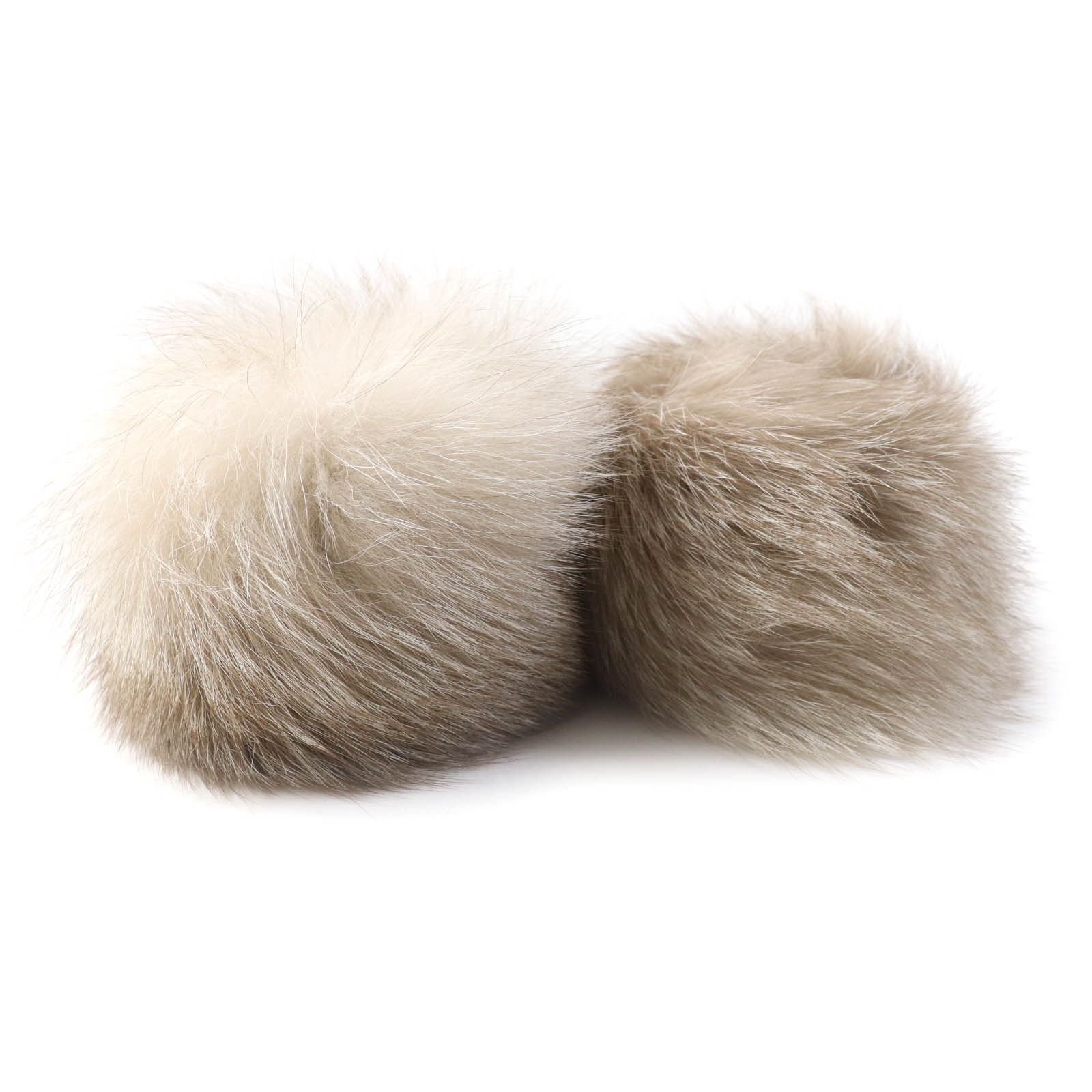 

Excellent FOXEY Cufflinks cufflinks FOX fur cuffs arm warmers accessories beige Women F 37753 Used