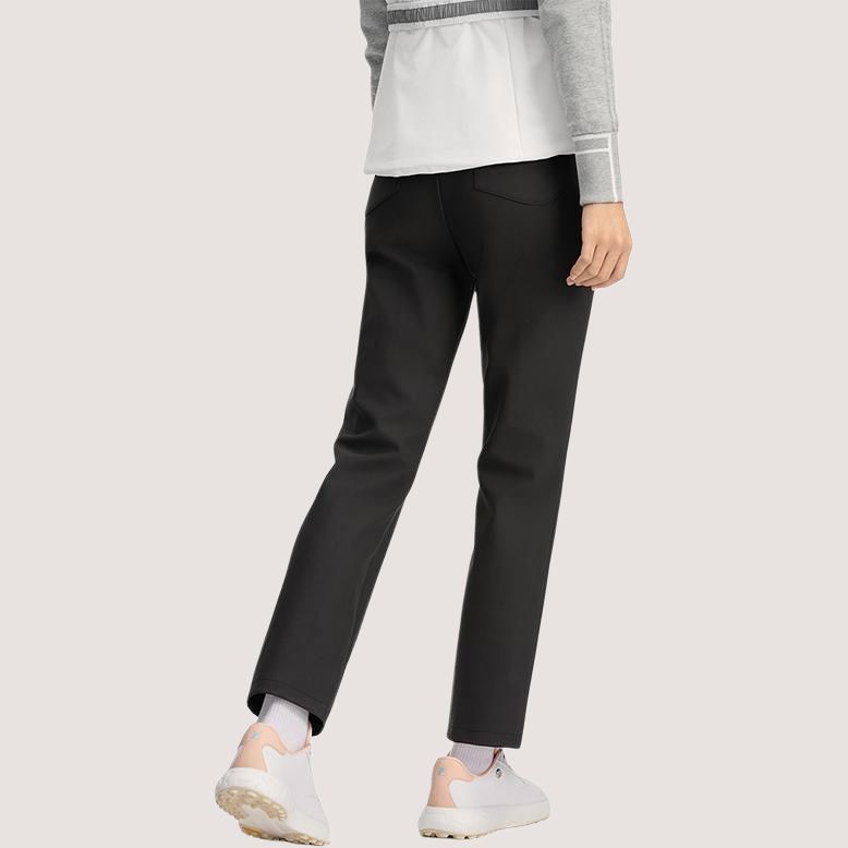 New FILA Golf Collection Knitted Sports Pants Women's Black A11W515601F-BK