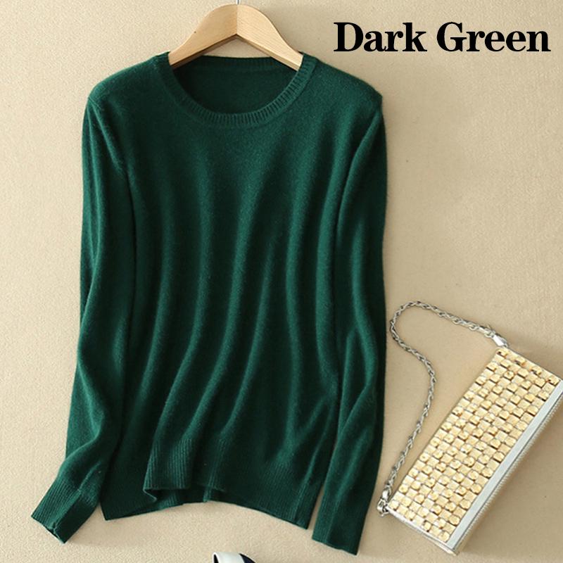 Женский уютный вязаный пуловер кашемировый свитер с круглым вырезом нечеткий приталенный крой красный черный шерсть XXXL 1285₽