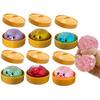 Regalo IN Regali Realistico Gigante Raviolo Spremibile con Cestello di Bambù Morbido Palla di Impasto TPR Giocattolo Decompressione Fidget Divertente Creativo