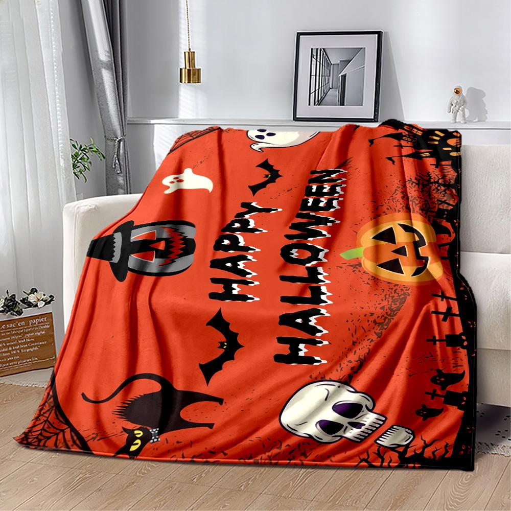 Halloween 36 Blanket Soft Warm Cozy Perfect for Livingroom Couch Bed Four Seasons Multipurpose Digital Print Best Holiday Gift for Friends Family