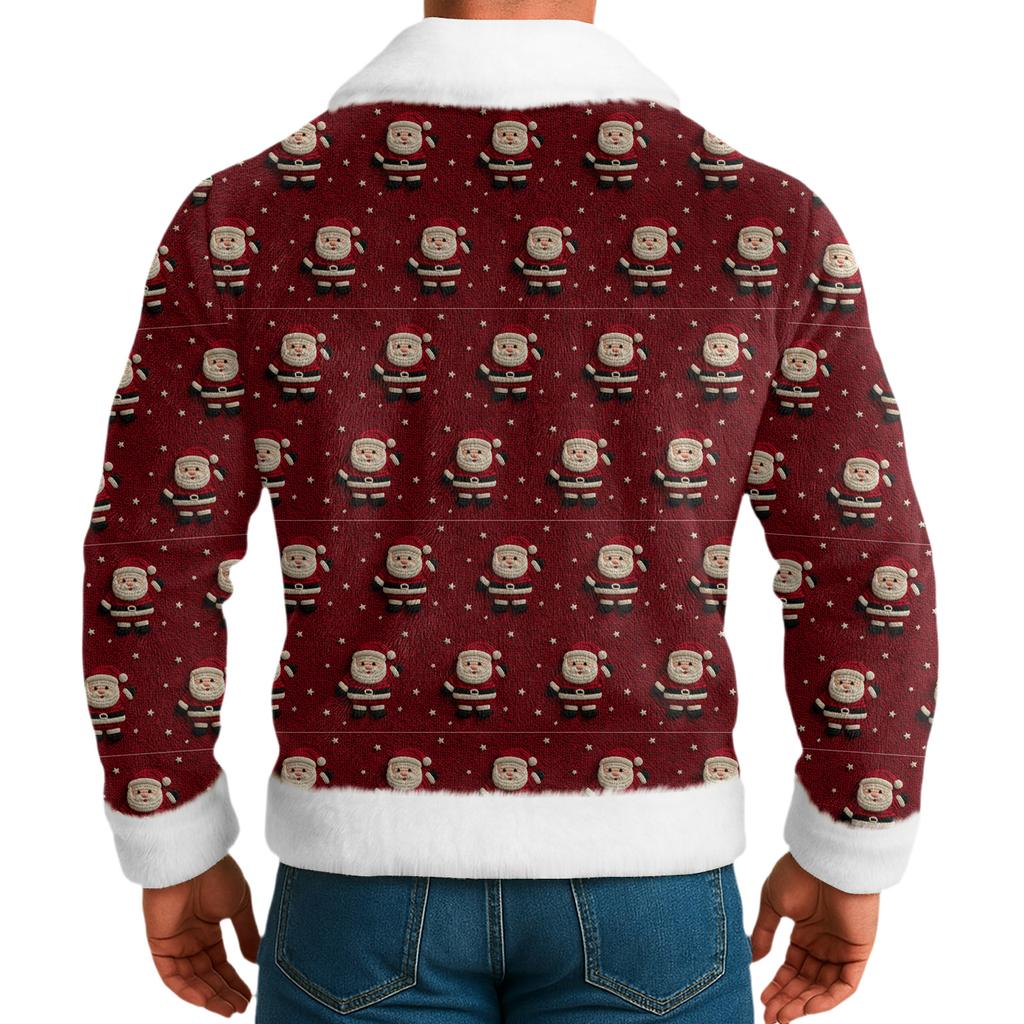 Men's  Leisure  Half   Zipper  Flip  Collar  Hoodie