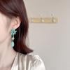 Women's Light Luxury Design Elegant Long Tassel Water Droplet Earrings Fashionable And Versatile Niche Design Earrings