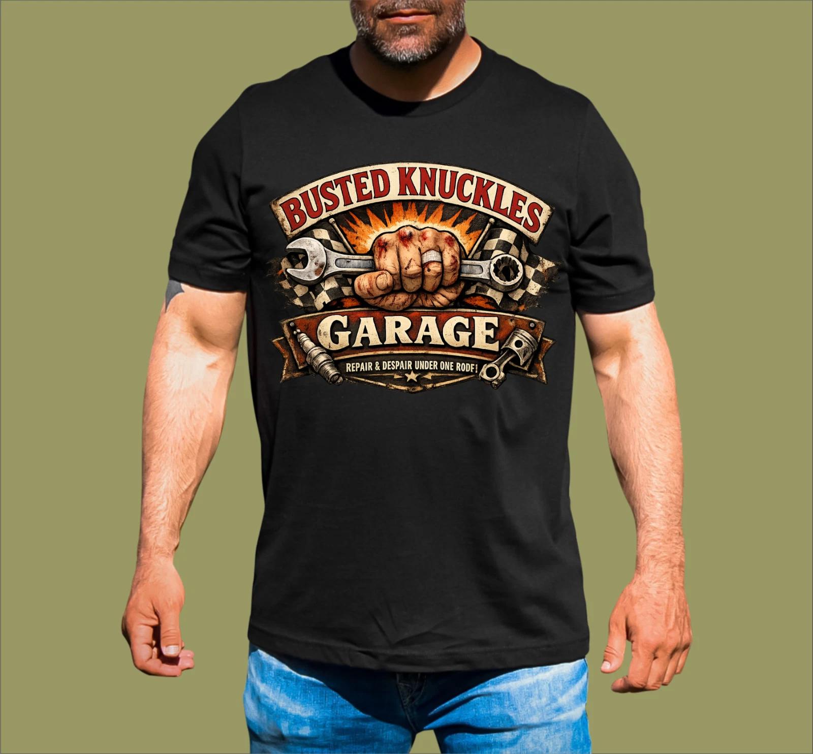 BUSTED KNUCKLES GARAGE T-SHIRT 4XL