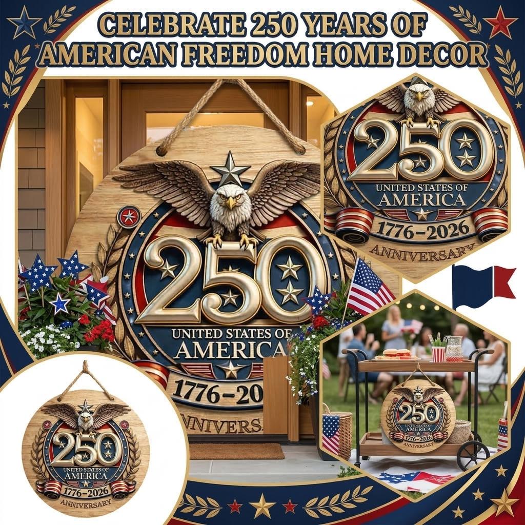 Wooden Decoration Plaque 0th Anniversary Commemorative Home Decoration Independence Day Wooden Pendant