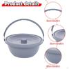Chamber Pot Commode Potty with Handle Lightweight Container Pee Bucket for Male Female Elderly