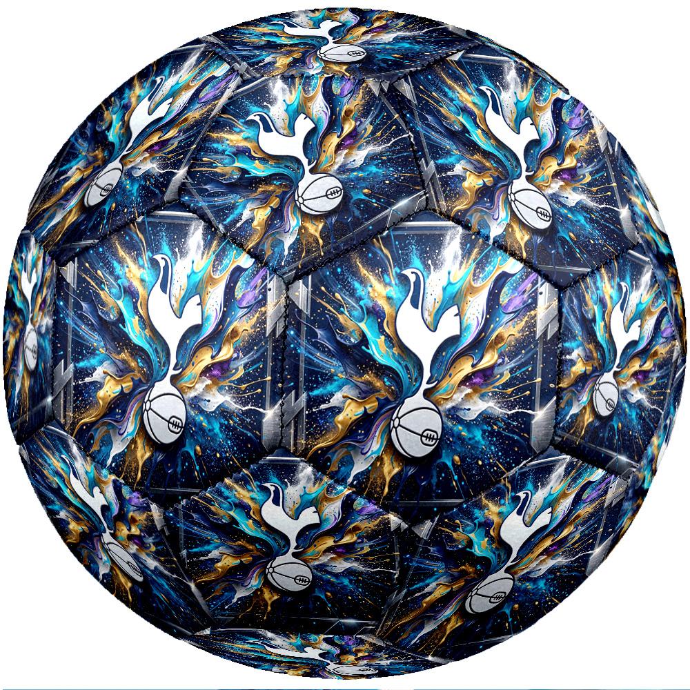 Tottenham Hotspur Theme Soccer Ball Size 5 Soccer Ball Soft Touch Professional Training Football for Outdoor Sports