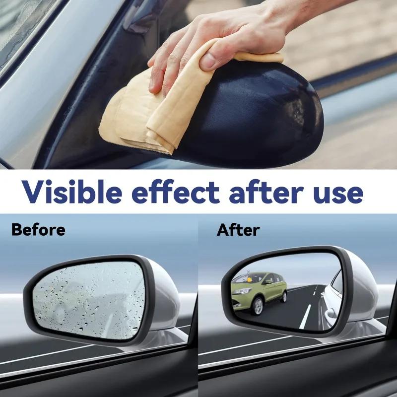 2pcs Natural Deerskin Free Shape Clean Leather Cloth Car Car Home Motorcycle Washing Care Dry Cleaning Towel Super Absorbent