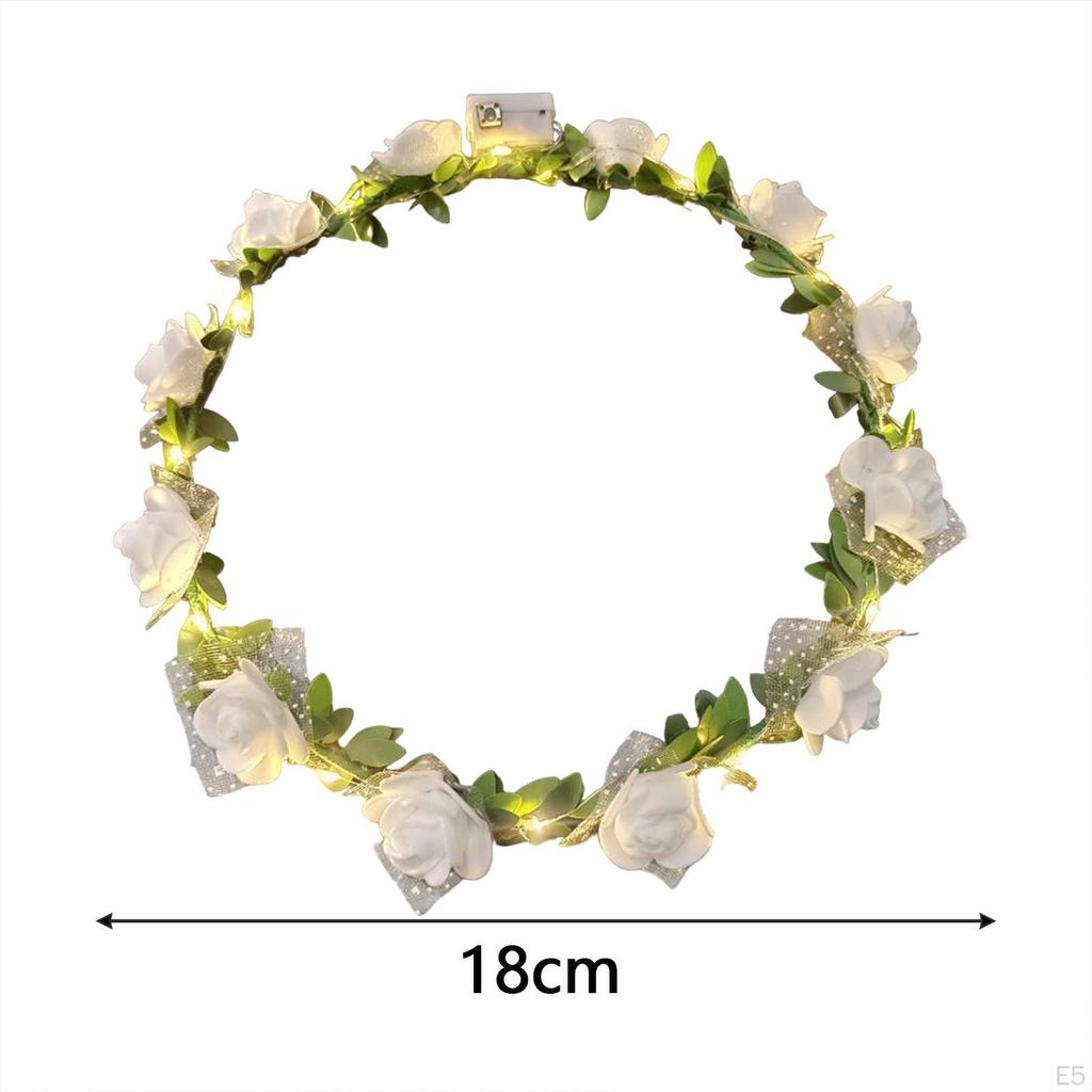 Flower Headband Creative LED Floral for Dressing Up Night Market