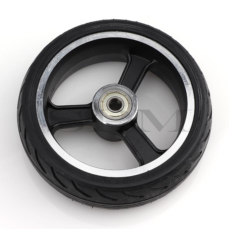 Hochwertige Vollgummiräder 5 Zoll Schnellrad F0, jackhot, Nes Carbonfaser Roller Vollgummireifen mit Legierungsfelge