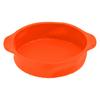 9in Round Silicone Cake Mold Pan NoStick Bread Baking Pan for Home Kitchen Bakery(Orange )