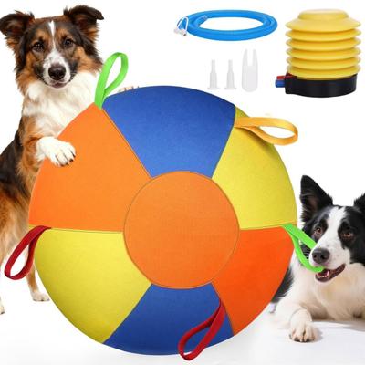 Pet Toy with Air Pump Multiple Nozzles Fast Inflation Tear-Resistant Chew-resistant Compact Size