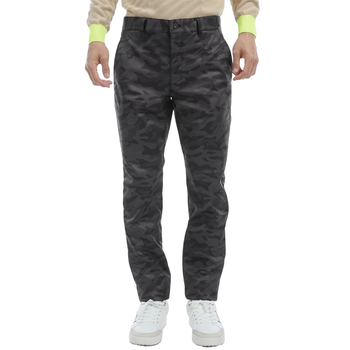 

Admiral Golf Men s Water-Repellent Back Fleece Bonded Camouflage Pants, ADMA485, Black