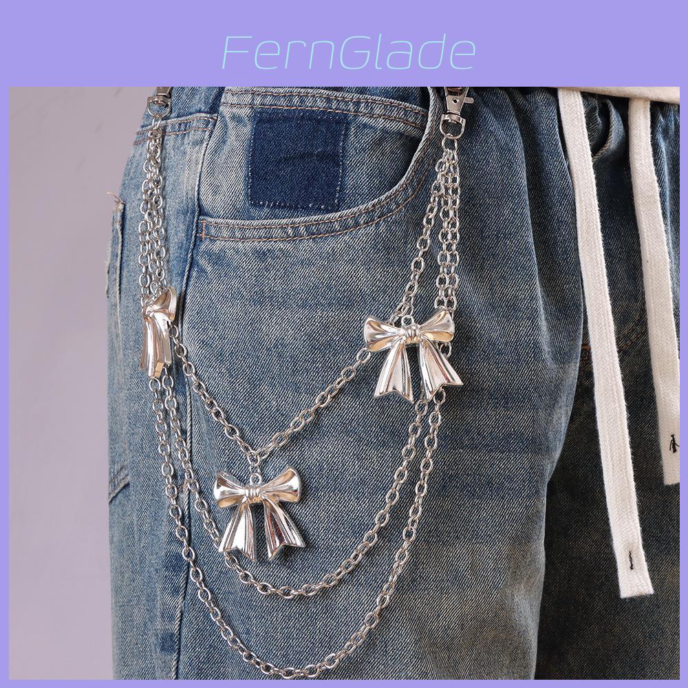 Metal Multilayer Butterfly Waist Chain For Women Summer Hip Hop Fashion Accessory