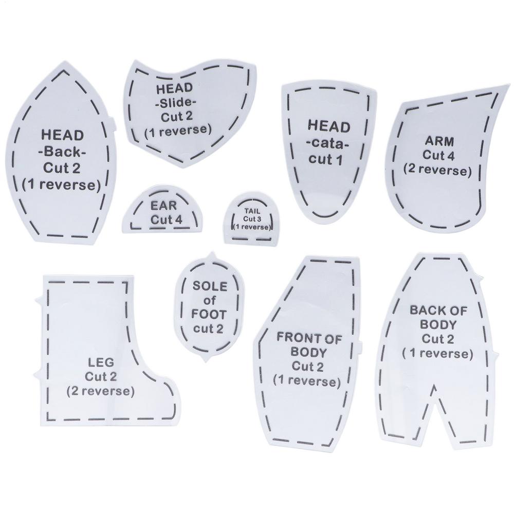 

Memory Bear Pattern Quilting Practice Designs 10 Pieces Handmade Sewing Templates For Living Room Bedroom Quilting Supplies антична латунь кольору