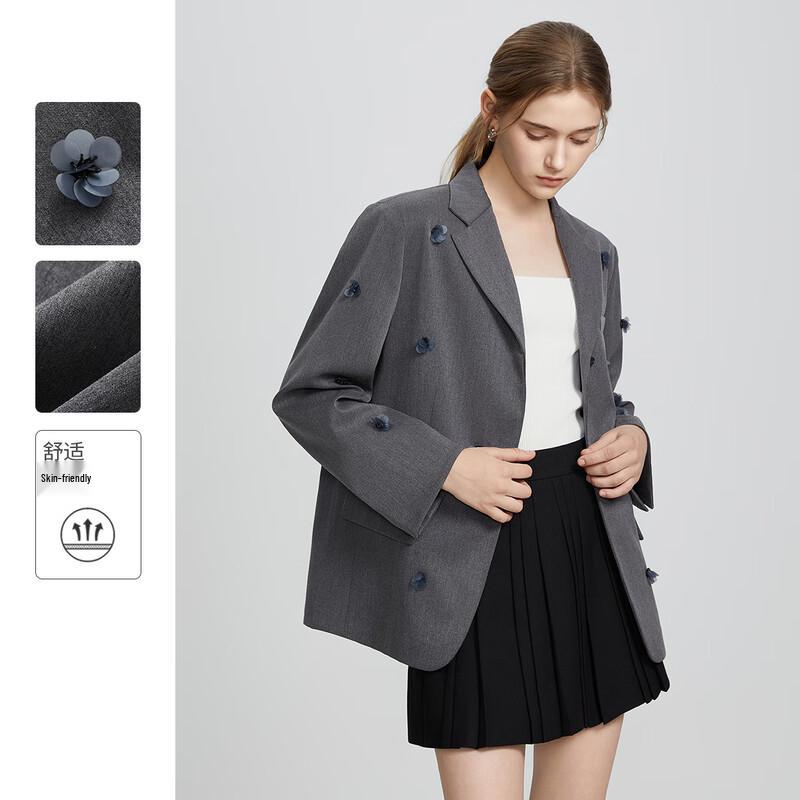 

SheTu Women s Casual Loose Long Sleeve Blazer L