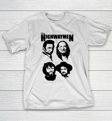 The Highwaymen Tour 1990 White Color 1side T-Shirt Unisex Unisex T-Shirt