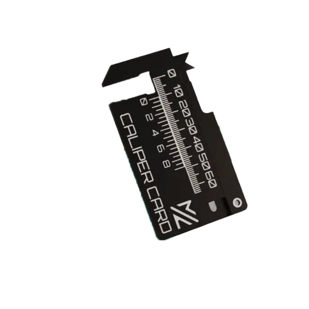 Vernier Caliper Card Keychain 3D Printing Measuring Tool Ruler