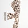 Leopard Print High-Waist Flared Yoga Pants - Wide Leg Streetwear Pilates Fitness Trousers