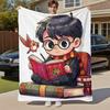 1pc Hogwarts Harry Potter Outdoor Flannel Throw Blanket All Season Soft Warmth,Home Decor 1031200