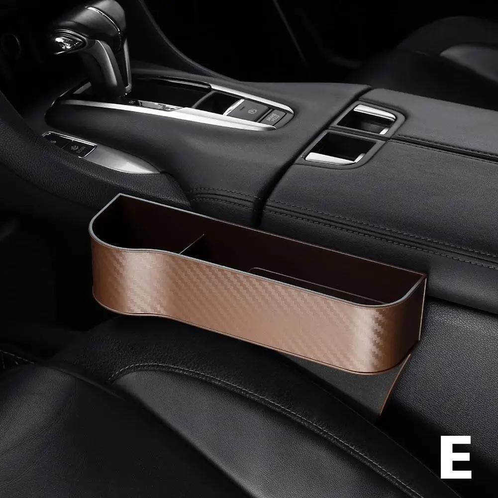 Car Storage Box Organizer Universal Car Seat Slit Pocket Catcher Organizer Central Control Slot Box Card Phone Key Pocket