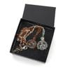 Natural Crystal Holder Necklace Colorful Stone Mesh Pocket Pendant Choker Adjustable Chain Neckchains for Women Girl
