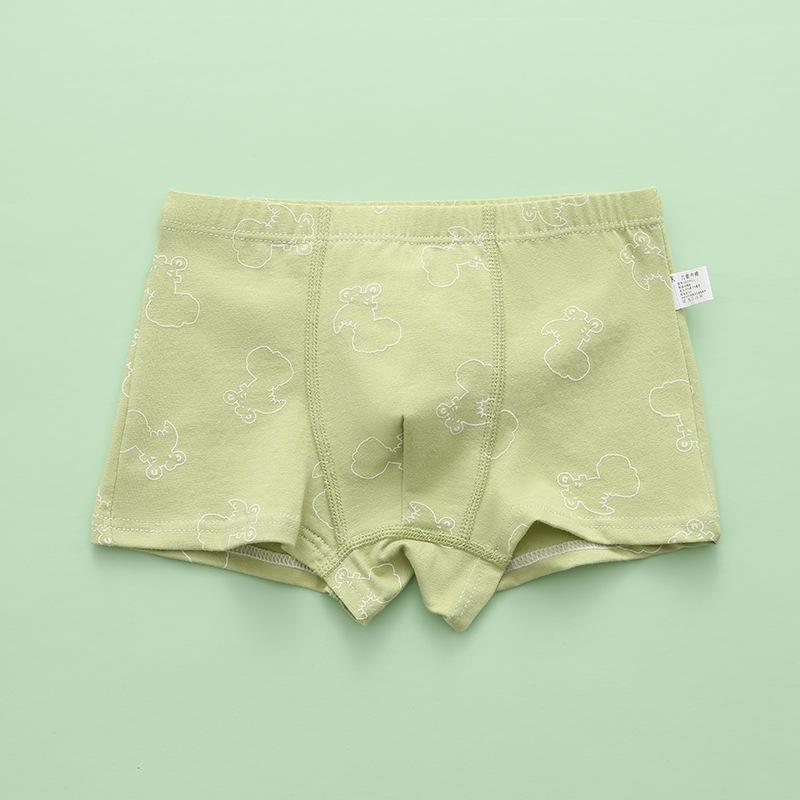 Dětské kreslené bavlněné boxerky se středním pasem - Prodyšné studentské spodní prádlo třídy A