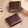 Handmade Genuine Leather Men's Wallet: Short Retro Card Holder & Coin Purse, Multi-Card Layer, Anti-Magnetic Cowhide Bag