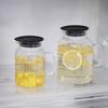 HARIO Vinegar Storage Vinegars Fruit for Made in 1 Container Container, Pot, 1000ml, Pickles, Black, Japan, VFP-1000-B,