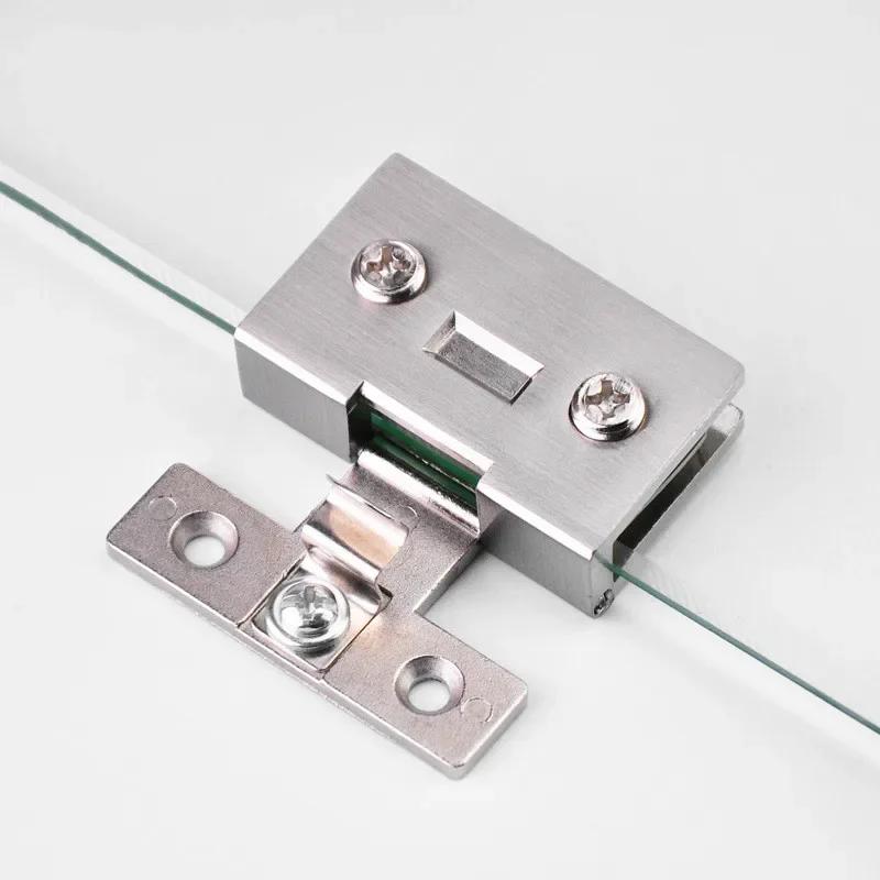 1 Pcs Cake Cabinet Glass Hinge High Quality Punch-free Wine Cabinet Cabinet Glass Hinge Furniture Hardware Accessories