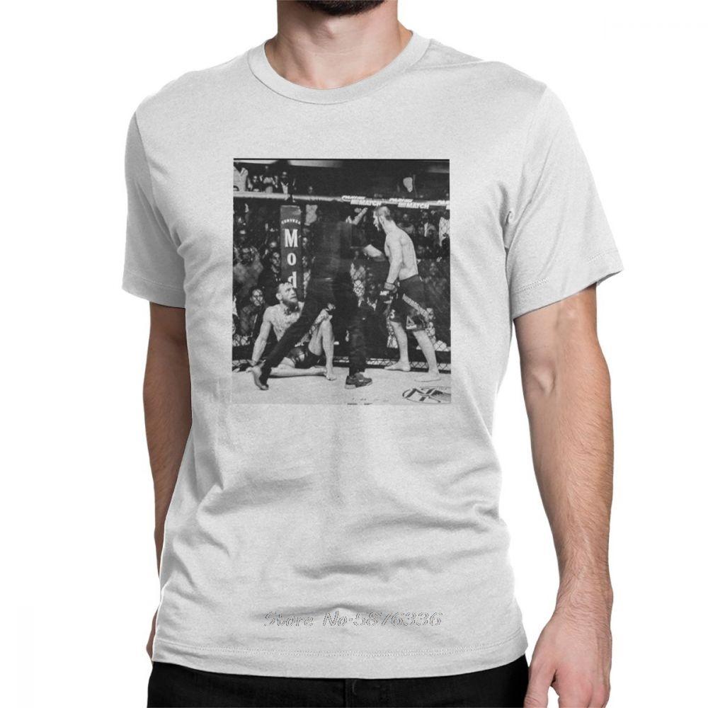 Men T Shirt Khabib Nurmagomedov The Eagle Conor Mcgregor Tshirt Summer Short Sleeve Tees ONeck Cotton Plus Size TShirt S