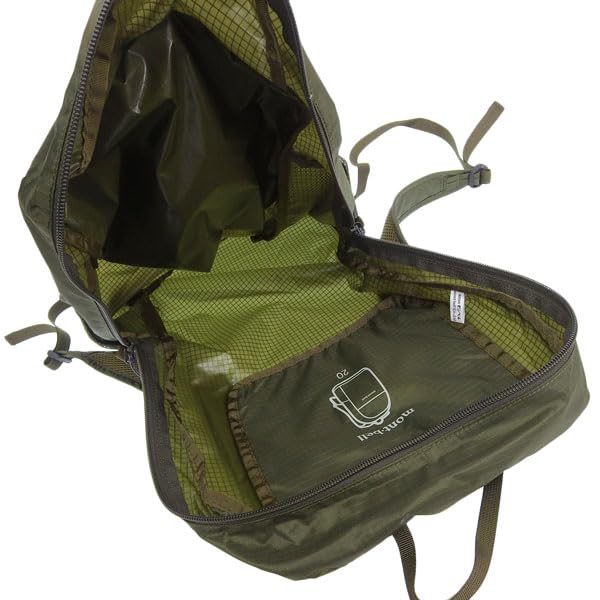 And Light Pack A4 Compatible [Montbell] Men's Women's Backpack, Nylon, Khaki, Packable, 20, 1133471, (Khaki (KH))