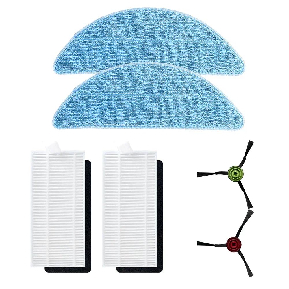 Robotic Vacuum Cleaner Accessories Set Side Brush Filter Mop Cloth Replaces For Conga Eternal Max/pet Series Sweeping Parts