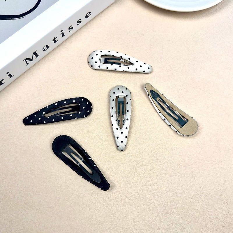 Korean Dot Plush Side Hair Clips Elegant Bangs Barrettes Women Pair Hair Accessories