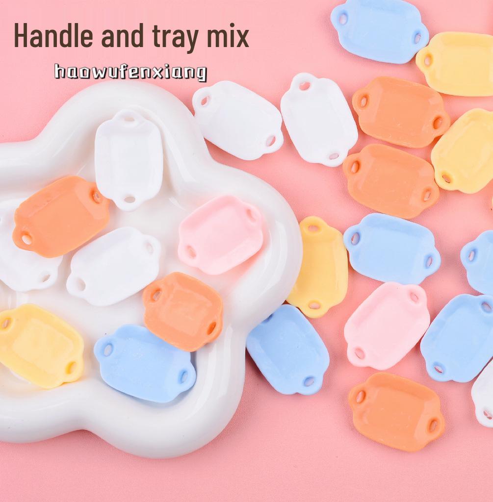 Mini Bear Bread Resin Accessories: Hair Clip, Magnet, Cream Glue, DIY Simulation Food Toy