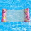Water Hammock Swimming Mattress Inflatable Pool Deckchair with Net 130x70cm