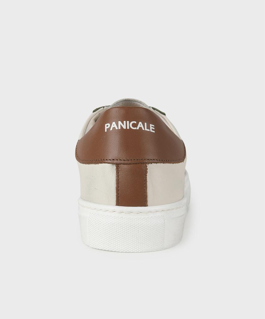 Panicale Khaki Napa Leather Vintage Sneakers