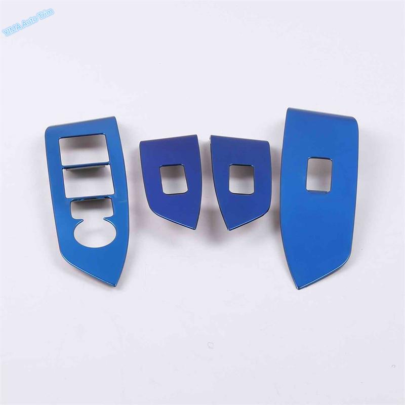 LHD Window Lift Switch Panel Adjust Cover Trim Stickers Strips Garnish Decoration Car Styling Fit For Mazda CX-5 CX5 2017 - 2024