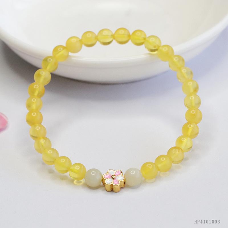 2026 ximang Russian Amber Bracelet Beeswax Hetian Jade Ball Jewelry Generation S4101003 Multi about 5~5.5mm