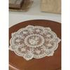1pc Vintage Crochet Lace Tablecloth, Floral Pattern - Perfect As Heat Resistant, Air Fryer Dust Cover Home Decor Lace Tablecloth Bohemian Placemat