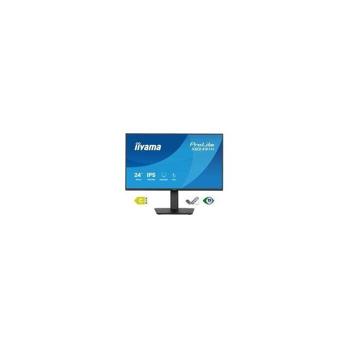 PC Monitor - IIYAMA - 23.8 - Full HD - 120Hz - IPS - 1ms - Height Adjustable - PROLITE XB2491H-B1
