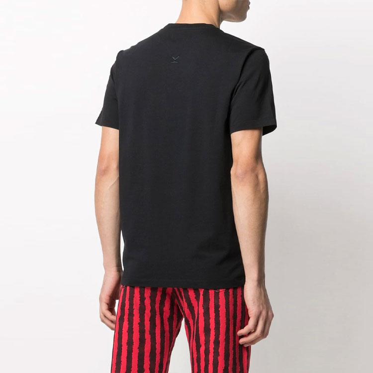 Kenzo Klasyczny T-shirt z głową tygrysa SS21 Męski Czarny FB55TS0034SA-99